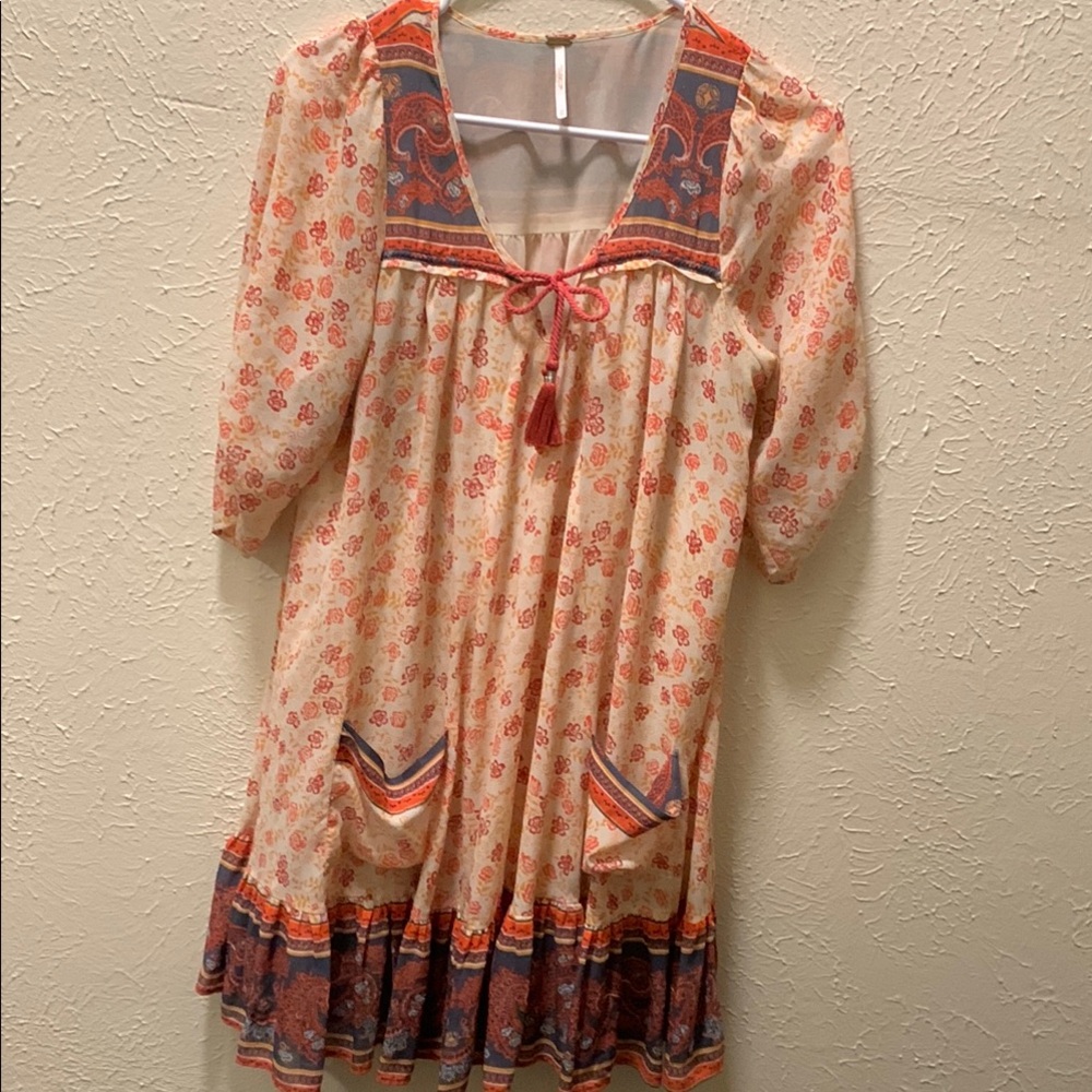 Women’s Beautiful Orange, White and Maroon Duster X/S-TP
